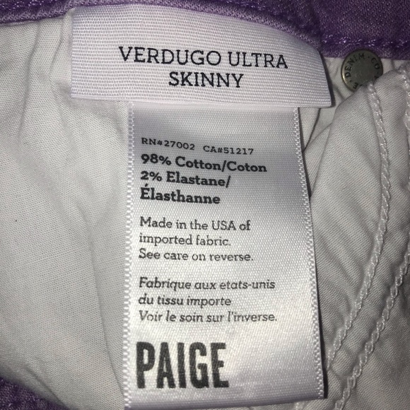 ✨HP x2!!✨ Paige Violet Verdugo Ultra Skinny Jeans - Picture 11 of 12